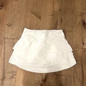 Athleta white athletic skirt